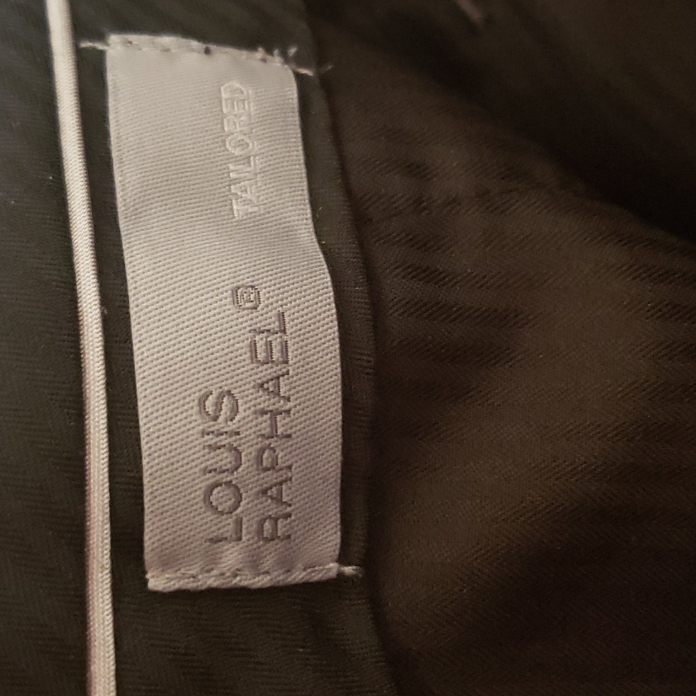 Louis Raphael Tailored Dress Pants Charcoal - Picture 3 of 4